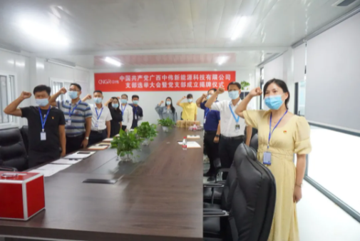广西聚鑫汇新能源党支部正式成立